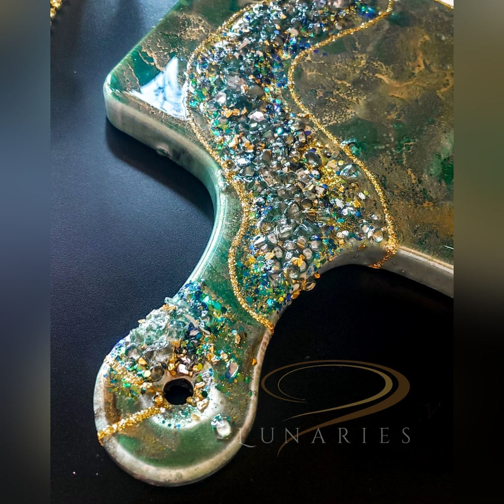 Resin Charcuterie Wooden Serving Board, Handmade